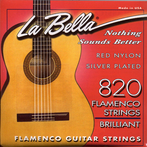 Image of LaBella / 820 Flamenco Red / Brilliant Tension (820-R)