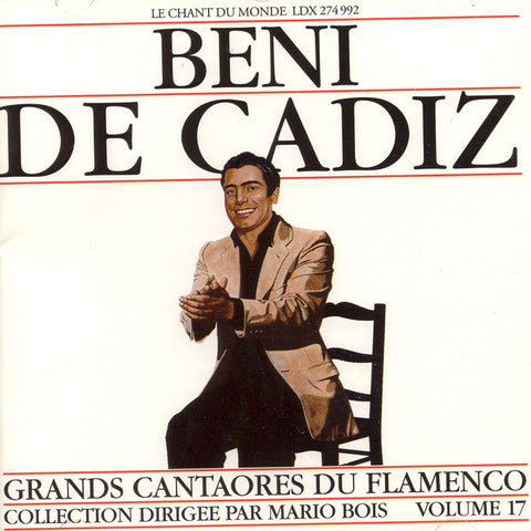 Image of Beni de Cadiz, Grandes Figures du Flamenco, CD