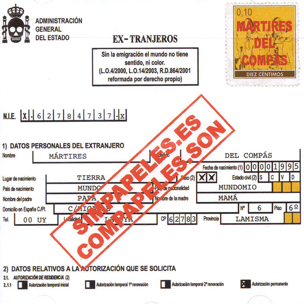 Image of Martires del Compas, Simpapeles.es / Compapeles.son, CD