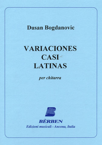 Image of Dusan Bogdanovic, Variaciones Casi Latinas, Music Book