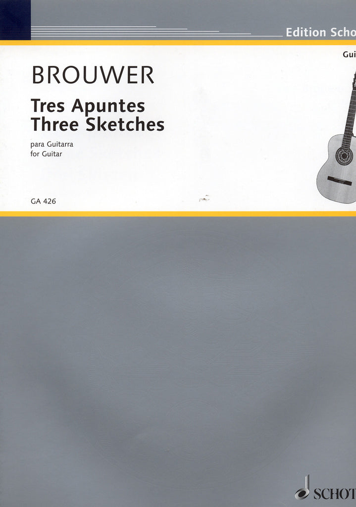 Image of Leo Brouwer, Tres Apuntes, Printed Music