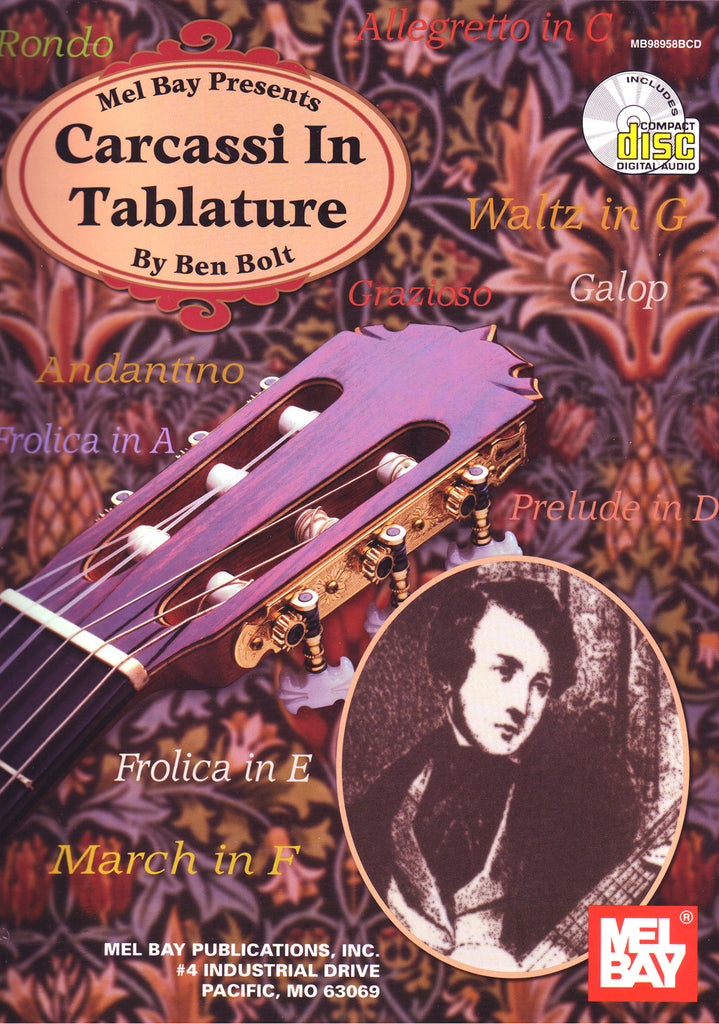Image of Matteo Carcassi, Carcassi in Tablature, Music Book & CD