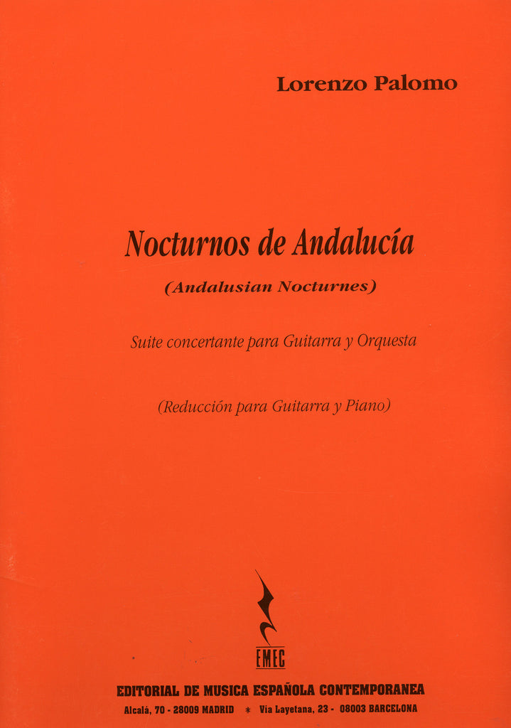 Image of Lorenzo Palomo, Nocturnos de Andalucia, Music Book