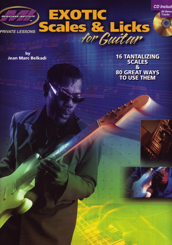 Image of Jean Marc Belkadi, Exotic Scales & Licks for Guitar, Music Book & CD