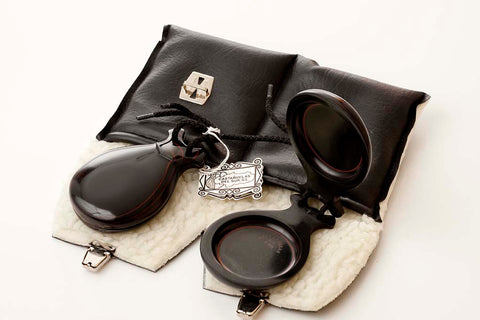 Castañuelas del Sur  ~  Maestro Fibra Beteada - Master's Black w/Purflings Fiber Castanets - Large (3)  ~  Castanets