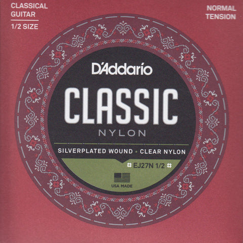 Image of D’Addario / Classic Nylon / 1/2 Scale Normal Tension (EJ-27-N-1/2)