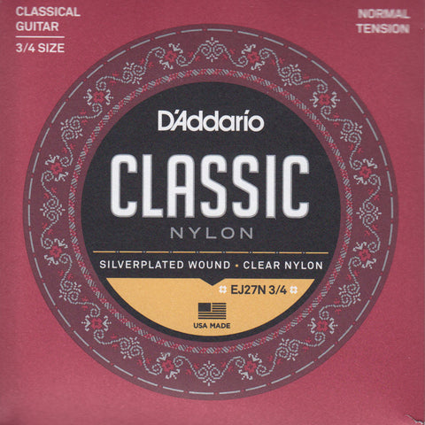 Image of D’Addario / Classic Nylon / 3/4 Scale Normal Tension (EJ-27-N-3/4)