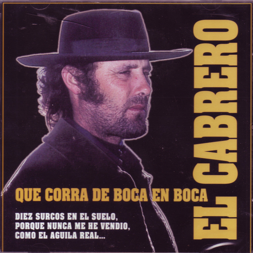 Image of El Cabrero, Que Corra de Boca en Boca, CD