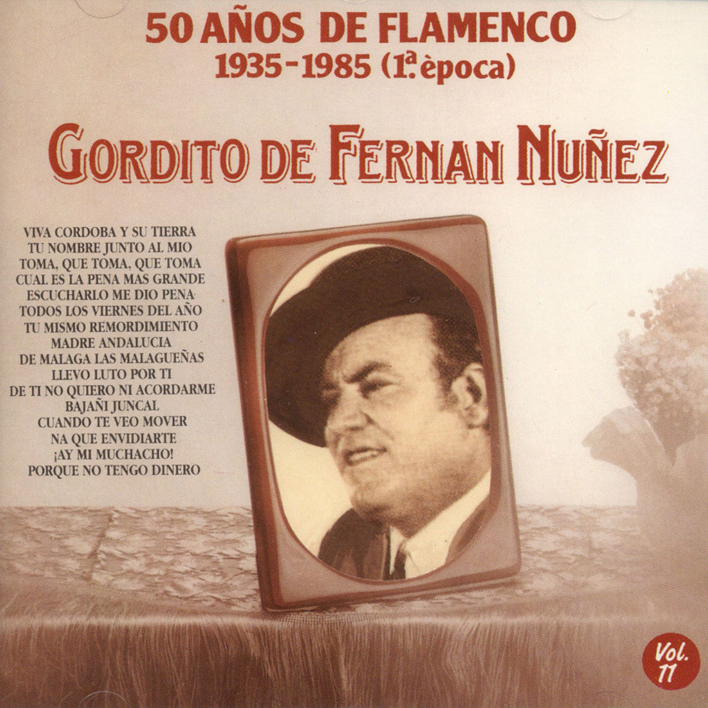 Image of Gordito de Fernan Nuñez, 50 Años de Cante, CD
