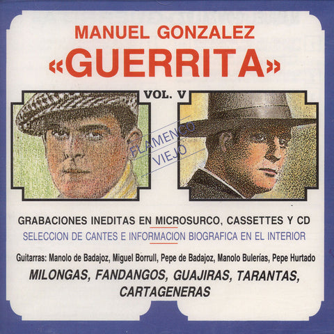 Image of Manuel Gonzalez "Guerrita”, Flamenco Viejo vol.V, CD