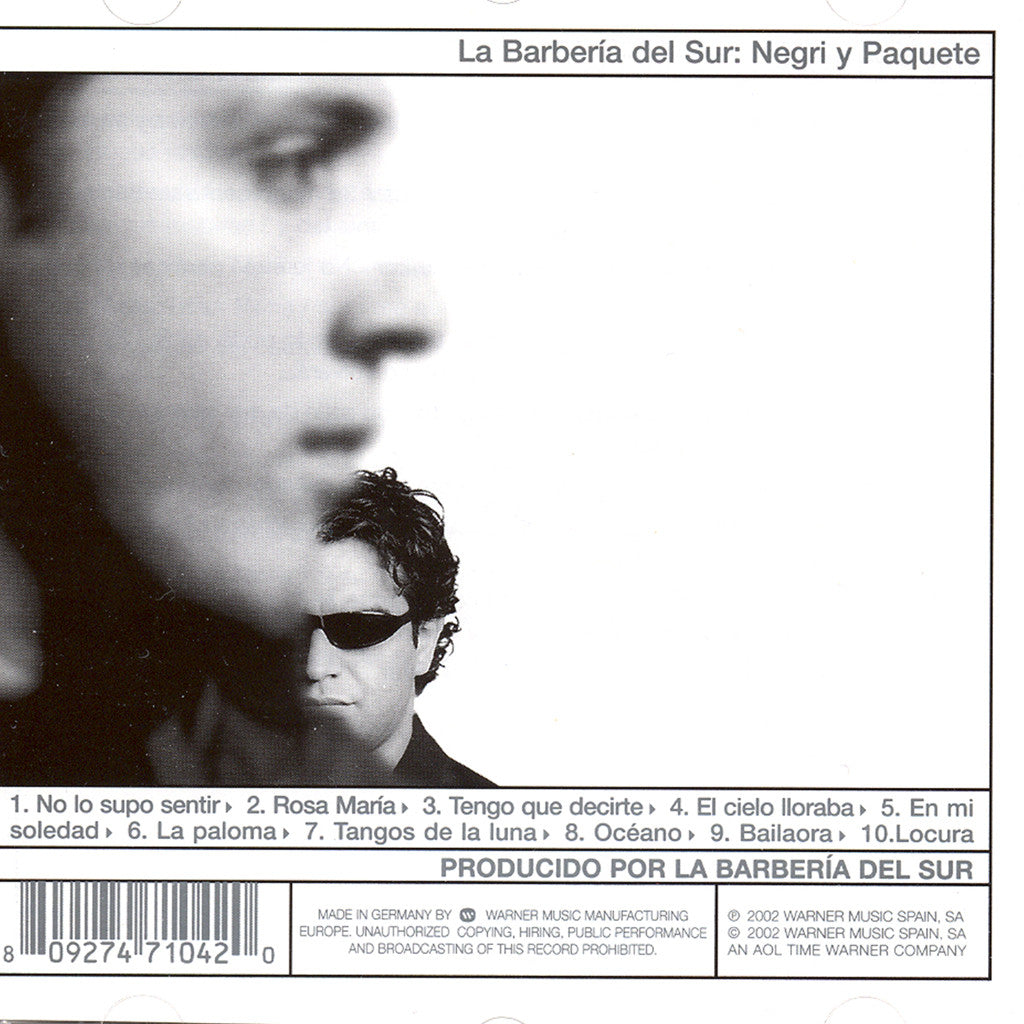 Image of La Barberia del Sur, Negri y Paquete, CD
