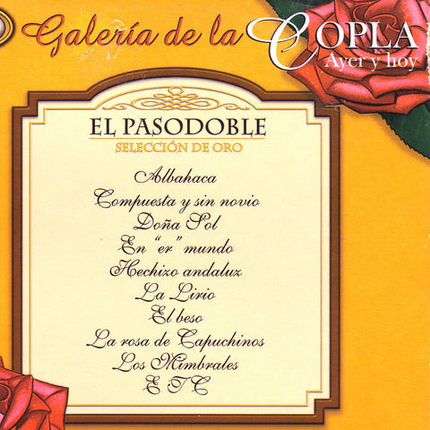 Image of Various Artists, El Pasodoble: Galeria de la Copla, CD