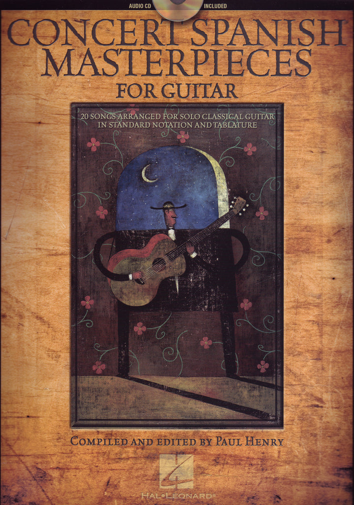 Image of Various Composers, Concert Spanish Masterpieces for Guitar (ed. Paul Henry), Music Book & CD