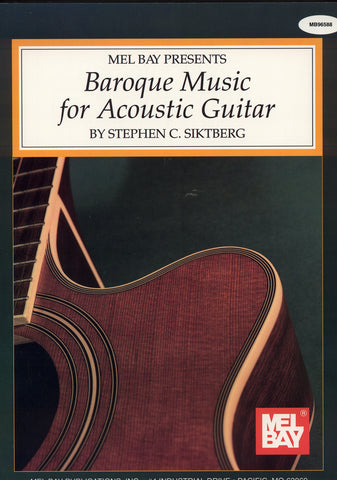 Image of Various Composers, Baroque Music for Acoustic Guitar, Music Book