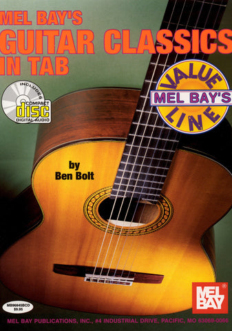 Image of Various Composers, Guitar Classics in Tab (ed. Ben Bolt), Music Book & CD