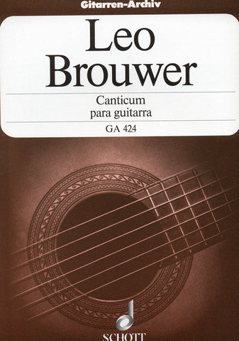 Image of Leo Brouwer, Canticum para Guitarra, Printed Music
