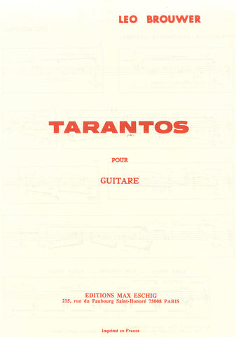 Image of Leo Brouwer, Tarantos, Printed Music