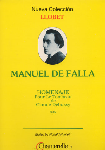 Image of Miguel Llobet, Guitar Works vol.5: Manuel de Falla's "Homenaje pour le Tombeau de Claude Debussy", Printed Music