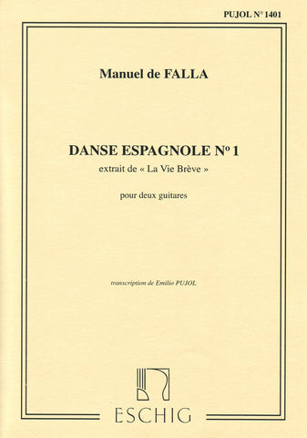Image of Manuel de Falla, First Dance from La Vida Breve (for 2 guitars), Printed Music