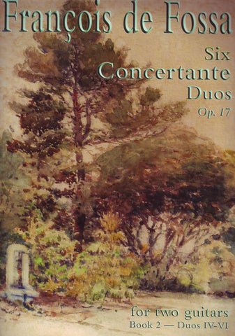 Image of François de Fossa, Six Concertante Duos book 2, Music Book