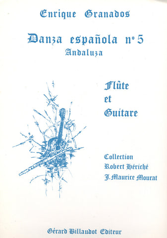 Image of Enrique Granados, Danza Española no.5: Andaluza (for flute & guitar), Music Book