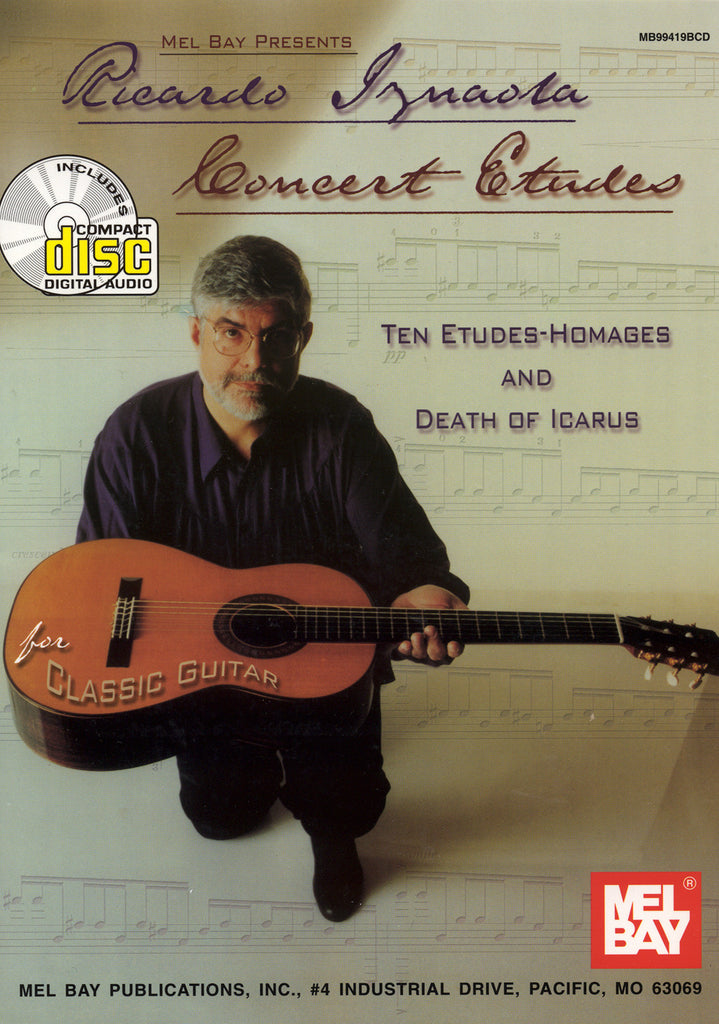 Image of Ricardo Iznaola, Ten Concert Etudes: Homages & Death of Icarus, Music Book & CD