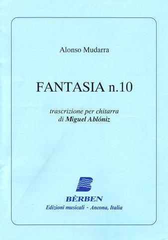 Image of Alonso de Mudarra, Fantasia no.10 (ed. Abloniz), Printed Music