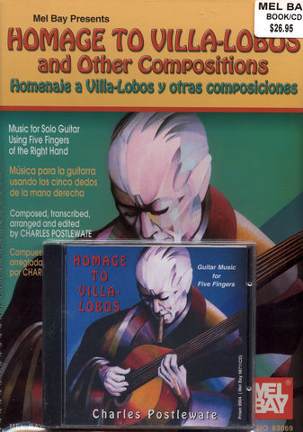 Image of Charles Postlewate, Homage to Villa-Lobos and Other Compositions, Music Book & CD