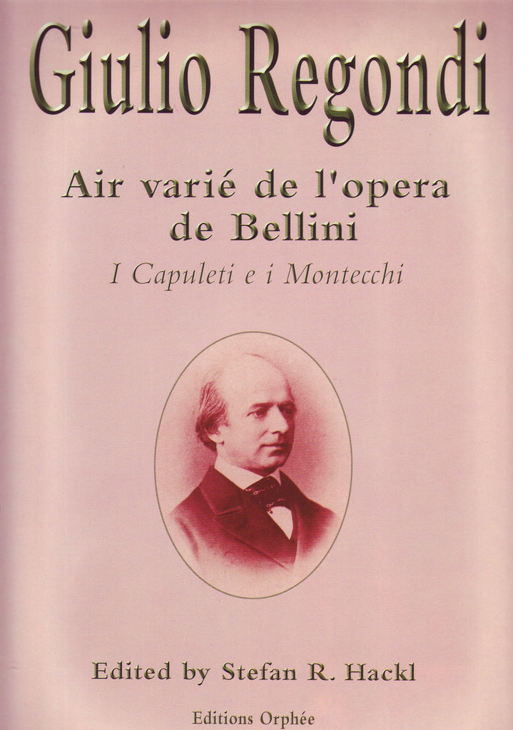 Image of Giulio Regondi, Air Varié de l'Opera de Bellini, Music Book