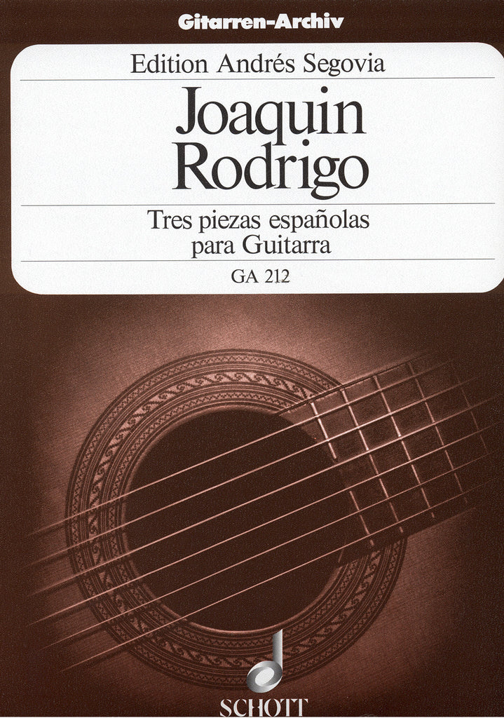 Image of Joaquin Rodrigo, Tres Piezas Españolas (ed. Segovia), Printed Music