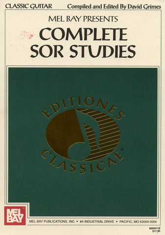 Image of Fernando Sor, The Complete Sor Studies, Printed Music