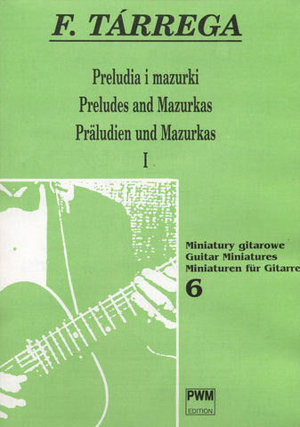 Image of Francisco Tarrega, Preludes & Mazurkas, Printed Music