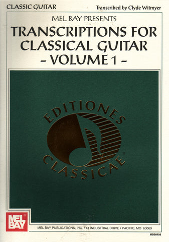 Image of Various Composers, Transcriptions for Classical Guitar vol.1, Printed Music