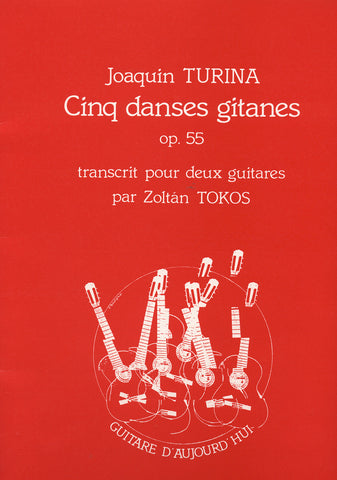 Image of Joaquin Turina, Cinq Danses Gitanes (for two guitars), Printed Music