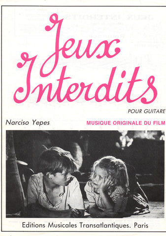 Image of Narcisco Yepes (ed.), Jeux Interdits (Romance Anonimo et al), Printed Music