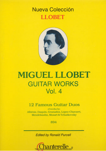 Image of Miguel Llobet, Guitar Works vol.4, Printed Music