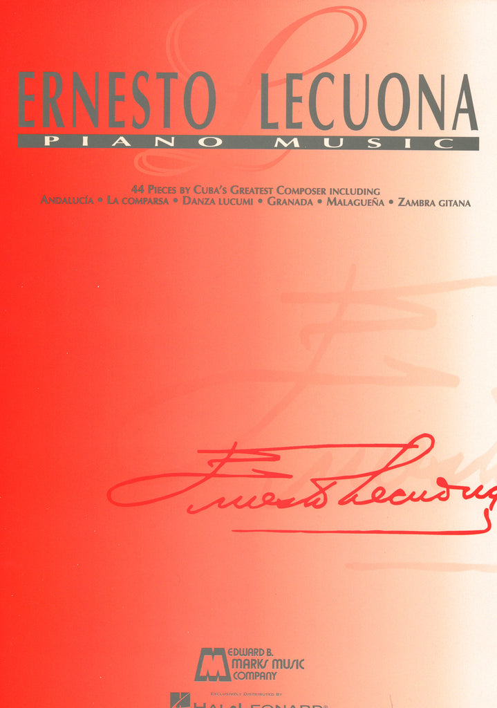 Image of Ernesto Lecuona, Piano Music, Music Book