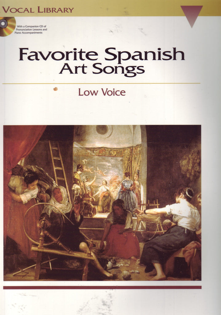 Image of Various Composers, Favorite Spanish Art Songs (for low voice), Music Book & CD