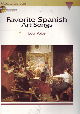 Image of Various Composers, Favorite Spanish Art Songs (for high voice), Music Book & CD