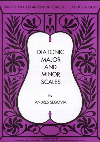 Image of Andres Segovia, Diatonic Major and Minor Scales, Music Book