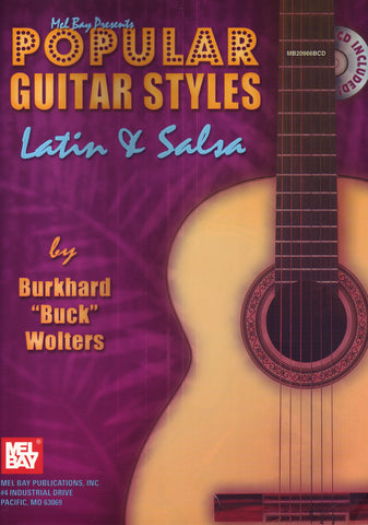 Image of Various Composers, Popular Guitar Styles: Latin & Salsa (ed. Wolters), Music Book & CD