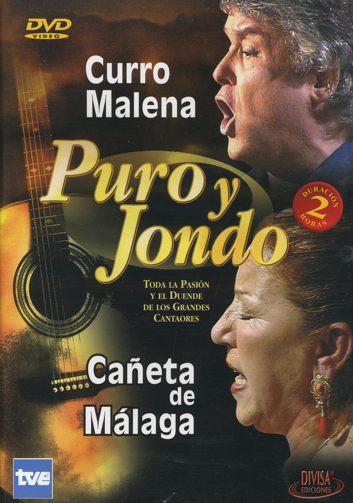 Image of Puro y Jondo (Various Artists), Puro y Jondo: Curro Malena & Cañeta de Malaga, DVD-PAL